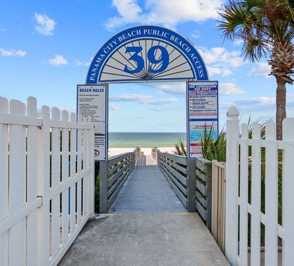 Beach access 39 is only across the street from us!