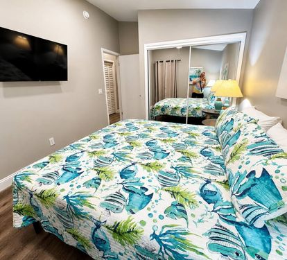 Second bedroom is a king bed and a Roku TV