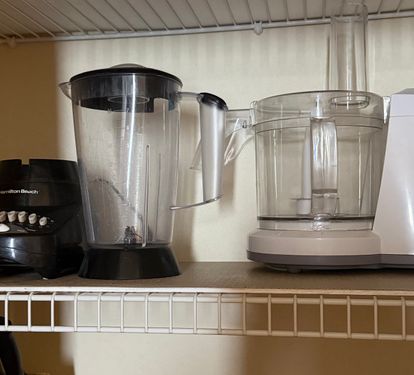Small appliances; crockpot not shown
