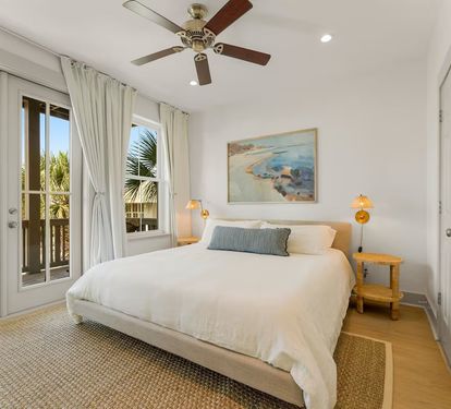 Wake up to garden light in the second-floor King Suite 2