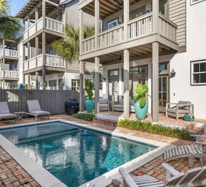 Lounge, swim, repeat in your fenced poolside courtyard