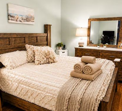 Master bedroom. King Bed, Dresser, Closet, Office Equip./Office Chair, Chargers