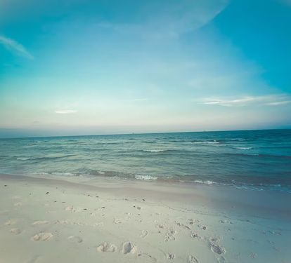 Quiet and tranquil beach