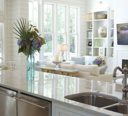 Open concept 1st floor allows families easy living during their stay.