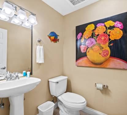 2nd bathroom off the hall