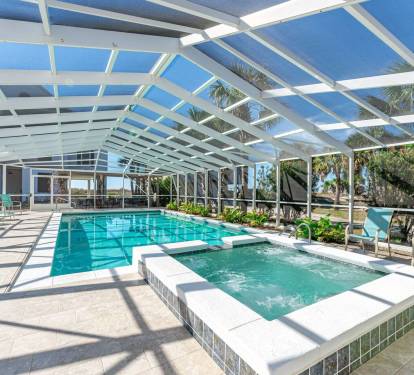 Refresh in the Screen-Enclosed Pool & Spa