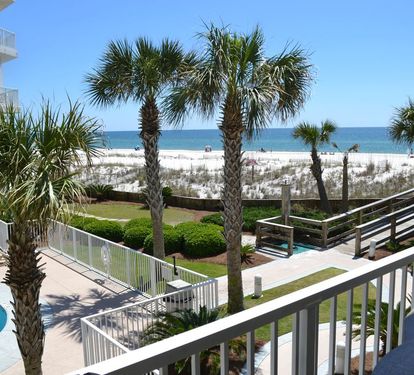 Balcony view of Beach and Gulf of Mexico