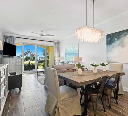 Modern stylish and coastal.  Everyone loves the decor in this guest favorite