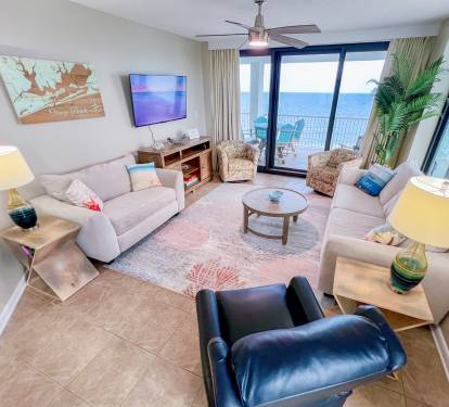 Living Room with Gulf view