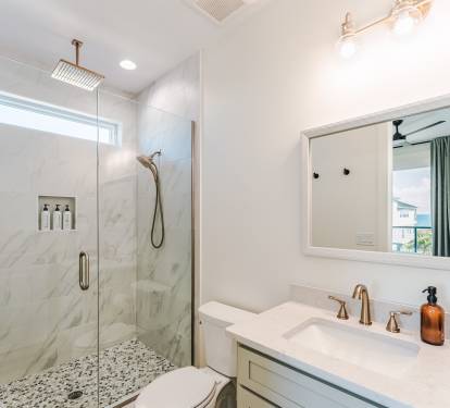 Ensuite 2 Bathroom with Dual Shower Heads Including a Rainshower