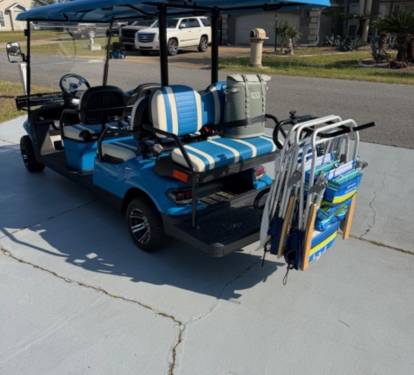 Beach Chair Rack on Back