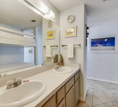 Bathroom Vanity/Hall bunk beds