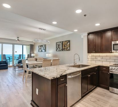 Fully stocked kitchen with new stainless appliances...
