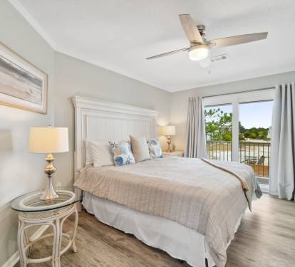 Master bedroom with king size bed