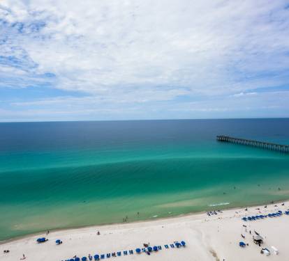 The ocean & Pier From The Balcony