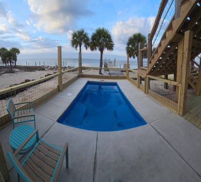Pool update photo 02.20.26. Pool handrail has been added. Photo update soon