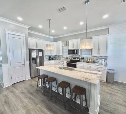 Large kitchen island