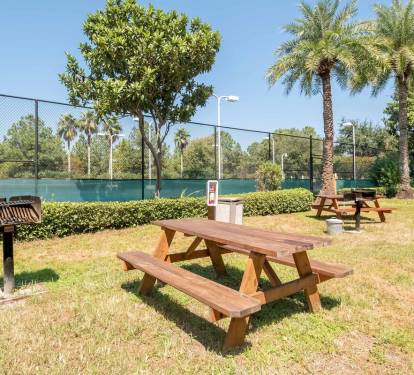 Shaded playground area w/ open space for kids to run, play, and enjoy the outdoors.