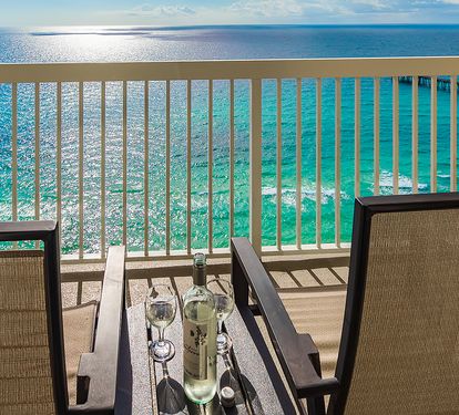 Enjoy a glass of wine with beautiful Gulf View