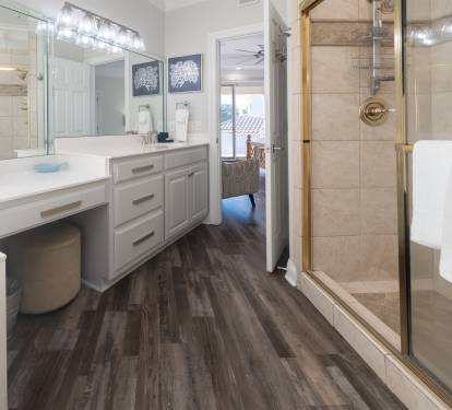 Clean, functional kitchen area w/ ample counter space for easy meals.