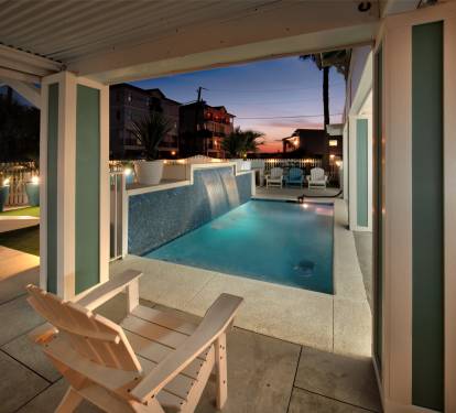 Sunsets at pool 