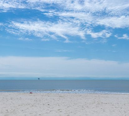 Gulf view from our beach.