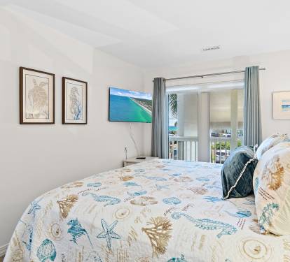 Wake up to a view of the beach
