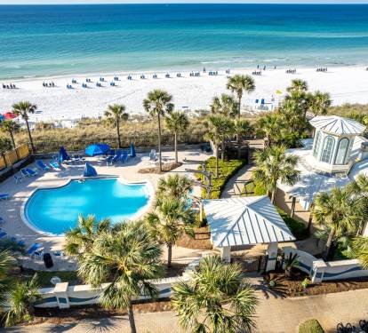 Beachside pool