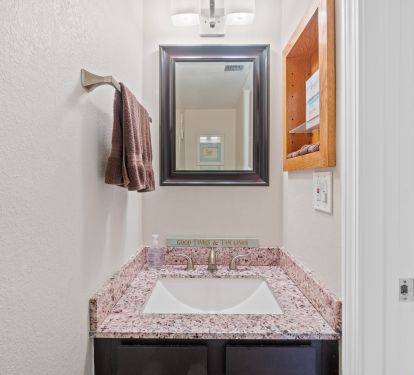 Half Bath off Kitchen