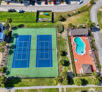 Pickle ball & Tennis Courts - Second Community Pool