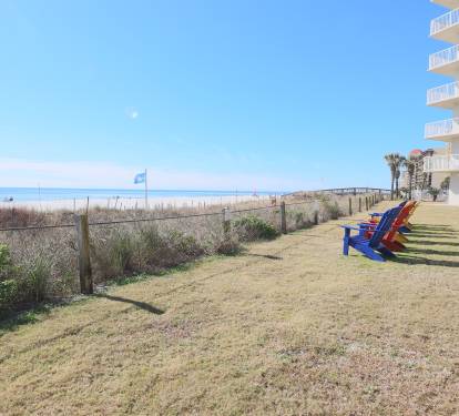 Seating by beach