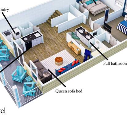 Second level floor plan