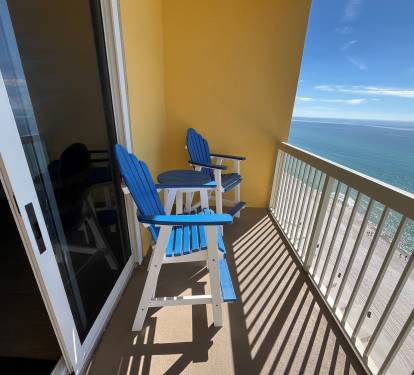 Endless Gulf views right from your private balcony.