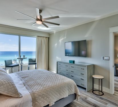 Master Bedroom with a Gulf View