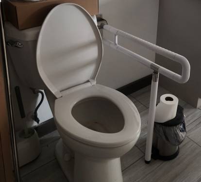 Handicap friendly guest bath