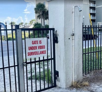 Private gate to/from the resort for our guests