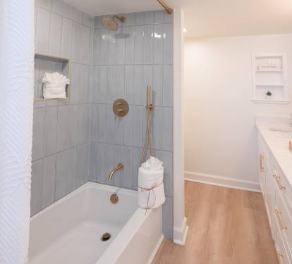 Beautifully tiled shower