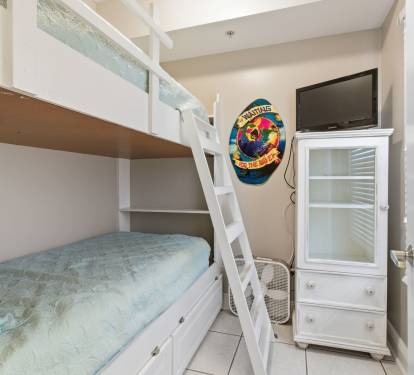 Your kids will love our built in bunks -- and there's storage underneath!
