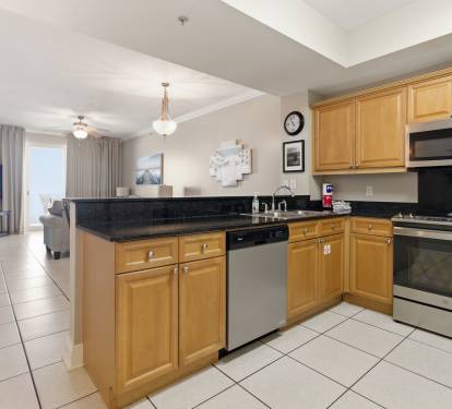 Our kitchen is well stocked for cooking!