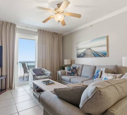 The Gulf views from the living room and balcony are stunning year round!