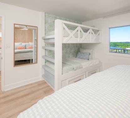 Built-in Twin XL bunks