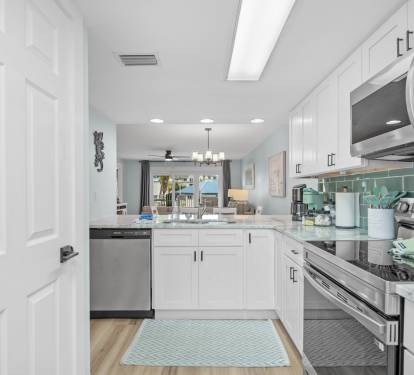 Brand new Everything in the kitchen.  Perfect for those quick meals at home.