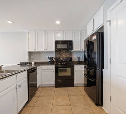 The kitchen is one of the largest in the resort and includes a pantry to store all your food