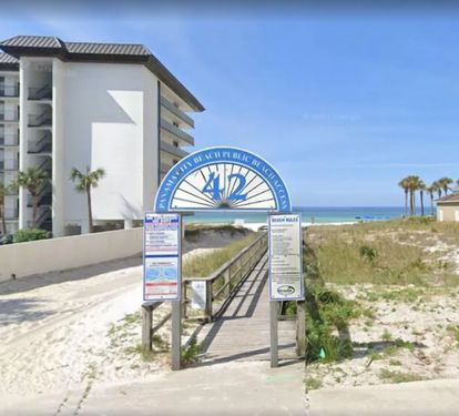 Super close beach access right across from our private gate.