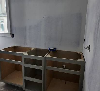 Dedicated Hall Bunk Retreat Bath with tub/shower combo, dual vanity & built in closet cabinetry for easy unpacking