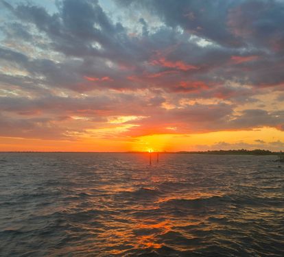 Sunrise from pier