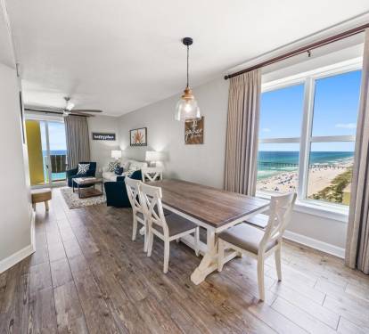 Enjoy gulf views from the kitchen, dining and living room! 