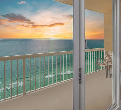 Sunset view from the Living Room