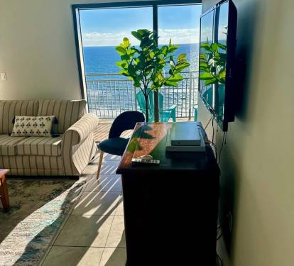 View ocean from one of the windows in living room 