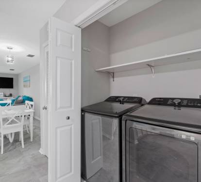 Laundry inside the unit